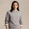 Polo Ralph Lauren Loopback Fleece Sweatshirt In Dark Vintage Heather