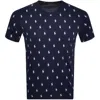 RALPH LAUREN RALPH LAUREN LOUNGE CREW NECK T SHIRT NAVY