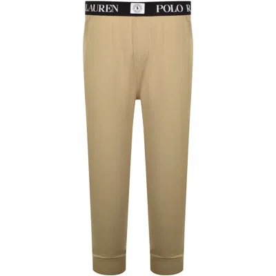 Ralph Lauren Lounge Joggers Khaki In Brown
