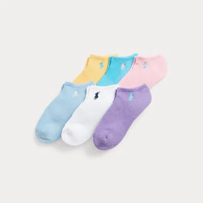 Polo Ralph Lauren Low-cut Ankle Sock 6-pack In Assorted