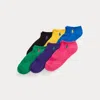 Polo Ralph Lauren Low-cut Ankle Sock 6-pack In Mulbr