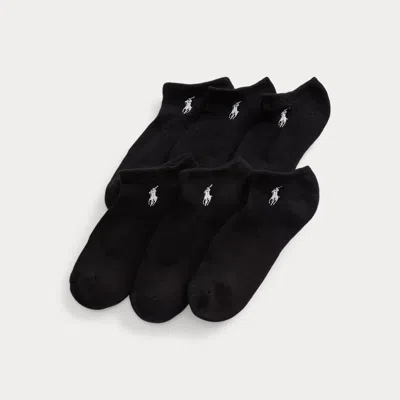 Polo Ralph Lauren Low-cut Ankle Sock 6-pack In Black In Orange