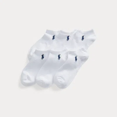 Polo Ralph Lauren Low-cut Ankle Sock 6-pack In White