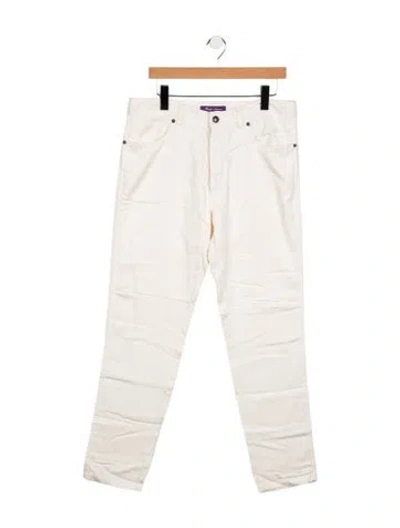 Pre-owned Ralph Lauren Low-rise Skinny Leg Jeans In White