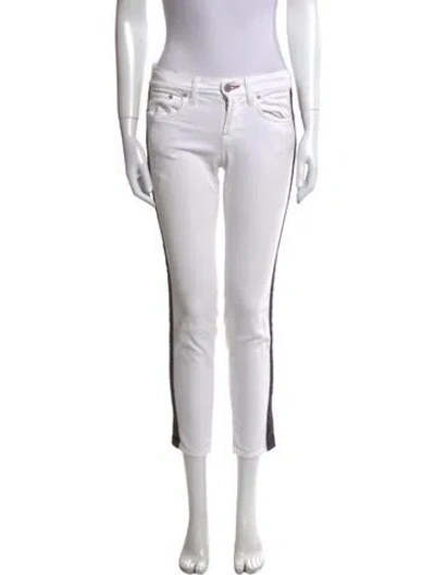 Pre-owned Ralph Lauren Low-rise Skinny Leg Jeans In White