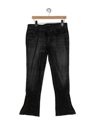 Pre-owned Ralph Lauren Low-rise Straight Leg Jeans In Black
