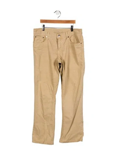 Pre-owned Ralph Lauren Low-rise Wide Leg Jeans In Neutral