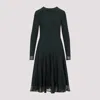 Ralph Lauren Crewneck Long-sleeve Jumper Day Dress In Green