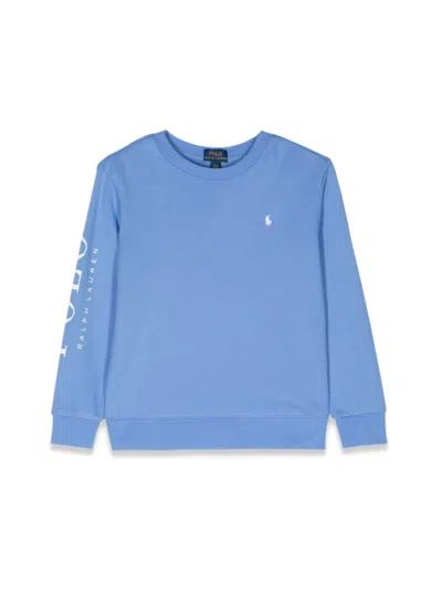 Polo Ralph Lauren Kids' Ls Cn-knitshirts-sweatshirt In Blue