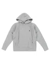 Ralph Lauren Ls Po Hood-tops-knit In Andover Heather