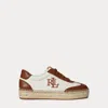 Ralph Lauren Luize Canvas & Nappa Espadrille Sneaker In Multi