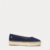 Ralph Lauren Luize Canvas Ballet Espadrille In Refined Navy