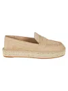 Ralph Lauren Luize Espadrillas Loafers In Beige