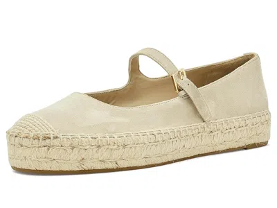 Ralph Lauren Luize Suede Mary Jane Espadrille In Neutral