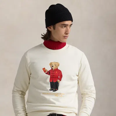 Polo Ralph Lauren Lunar New Year Polo Bear Sweatshirt In Clubhouse Cream