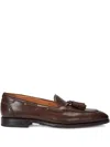 Ralph Lauren Luther Tassel Leather Loafers In Brown