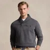 Polo Ralph Lauren Luxury Jersey Shawl-collar Pullover In Barclay Heather/c9760