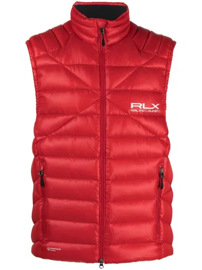 Polo Ralph Lauren Rlx Ralph Lauren Water-repellent Down Macoy Gilet In Rot