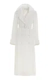 Polo Ralph Lauren Maiden Washed Canvas Coat In Off-white