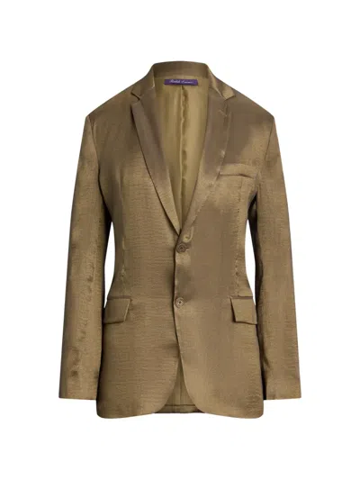 Ralph Lauren Marcy Blazer In Gold