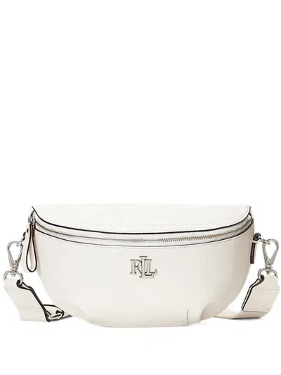 Ralph Lauren Marcy Logo-plaque Curved Bag In White