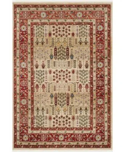 Ralph Lauren Margaux Lrl1297c Red Beige Area Rug In Brown