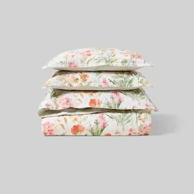 Ralph Lauren Margurite Floral Comforter Set In Green;pink;orange;ivory