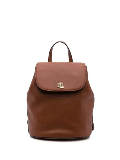 Ralph Lauren Mary Medium Satchel Bag In Brown