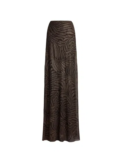 Ralph Lauren Masina Maxi Skirt In Brown