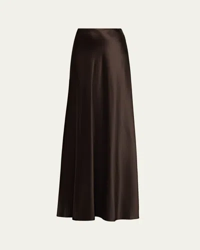 Ralph Lauren Masina Satin Trumpet Maxi Skirt In Multi