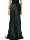Ralph Lauren Stretch Satin Masina Maxi Skirt In Black