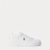 Polo Ralph Lauren Rlx Ralph Lauren Leather Masters Court Sneakers In White/white/black