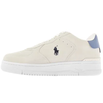 Ralph Lauren Masters Crt Trainers Off White In Cream