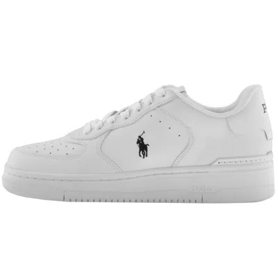 Ralph Lauren Rlx  Leather Masters Court Trainers In White