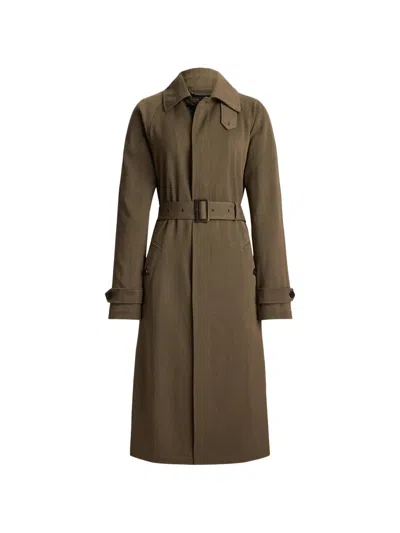 Ralph Lauren Matthews Belted Wool Coat In Green