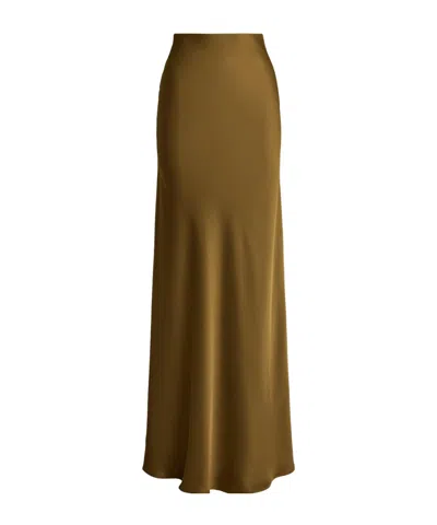 Ralph Lauren Maxi Skirt In Brown