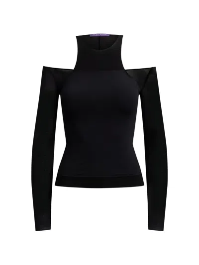 Ralph Lauren Maxine Layered Racerback Top In Black