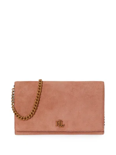 Ralph Lauren 아데르 Ii 로고 장식 체인 스트랩 미디엄 숄더 백 In Brown