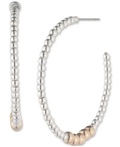 Ralph Lauren Medium Beaded C-hoop Earrings, 1.18"