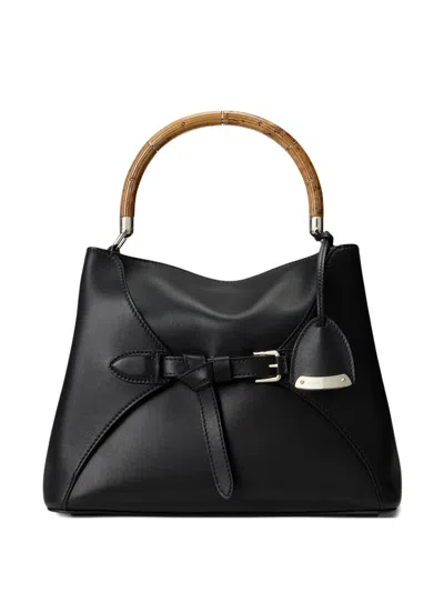 RALPH LAUREN MEDIUM LEATHER TOTE BAG