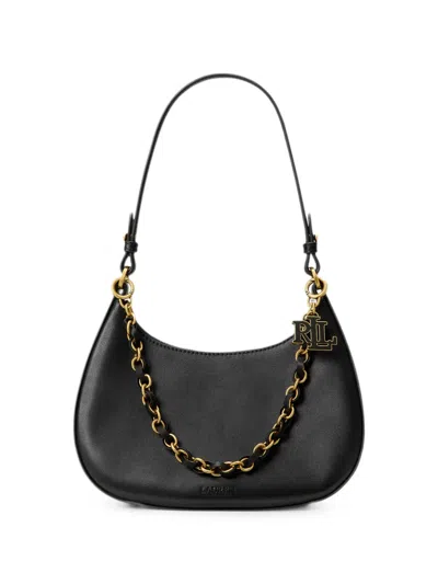 Ralph Lauren Medium Marcy Chain-link Shoulder Bag In Blue