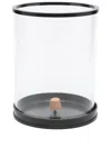 Polo Ralph Lauren Medium Modern Hurricane Candle Holder In Black