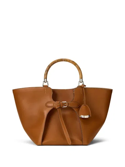 Ralph Lauren Medium Ralph Tote Bag In Braun