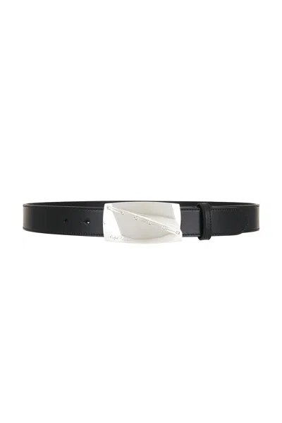 Ralph Lauren Medium Soft Lux Calf Belt In Black
