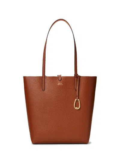 Ralph Lauren Medium Tote Bag In Brown