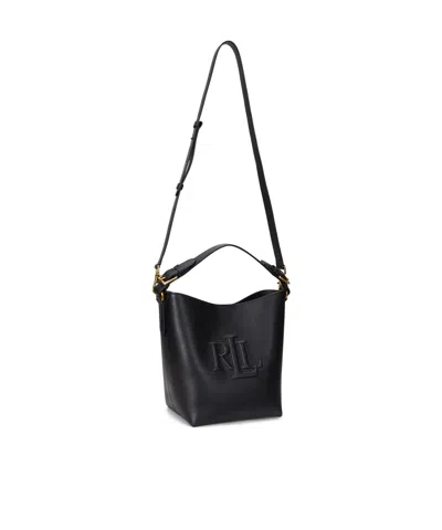 Polo Ralph Lauren Medium Witley Bucket Bag In Black