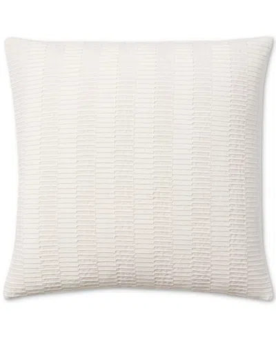 Ralph Lauren Melanie Textured Decorative Pillow, 20" X 20" In Cream