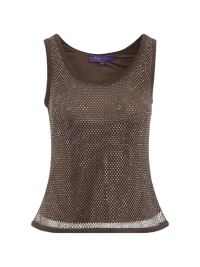 Ralph Lauren Collection Melonand Tank Top In Brown