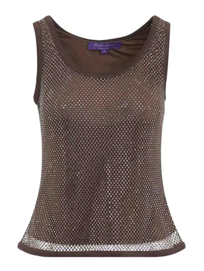 Ralph Lauren Melony Tank Top In Brown