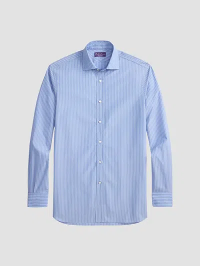 Ralph Lauren Striped Cotton Shirt In Blue